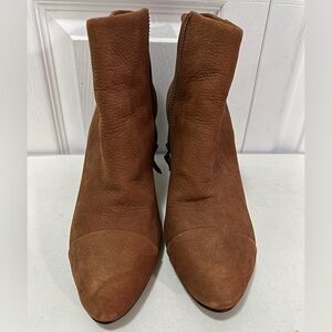 Brown Leather Ankle Boots (Sz7.5)